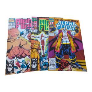 Alpha Flight Marvel Comics Lot Bundle 3 Vintage Issues